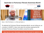 September is Pulmonary Fibrosis Awareness Month!